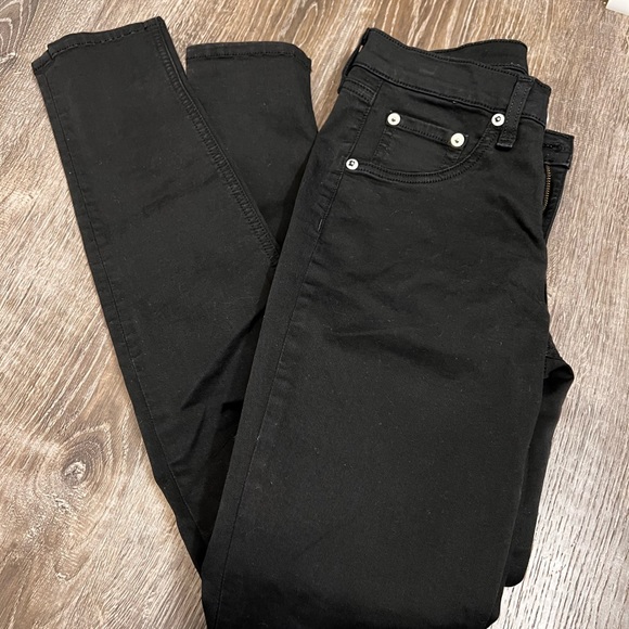 Rag & Bones Skinny Jeans Size 26 Black - Picture 4 of 6